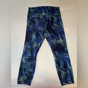 Wunder Train High-Rise Tight 25" - Sz 12 - Shapeshifter Flux Blue Multi